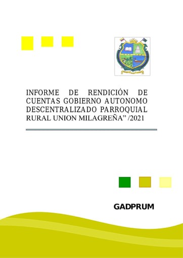 INFORME DE RENDICIÓN DE CUENTAS AÑO 2021