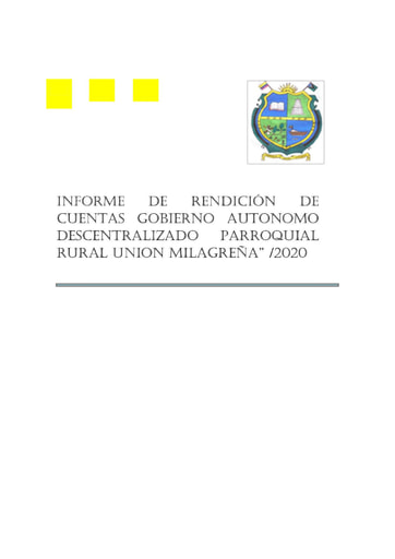 INFORME DE RENDICIÓN DE CUENTAS AÑO 2020